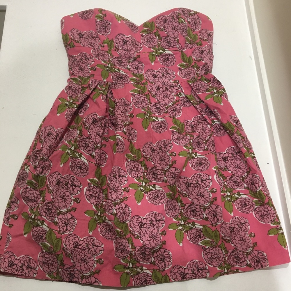 Pretty pink floral dress
